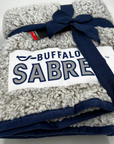 Buffalo Sabres Gray Fleece Throw Blanket