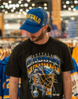 Mitchell & Ness Buffalo Sabres Crease Lightening Black T-Shirt