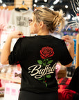Buffalo Rose Black T-Shirt