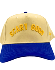 Cream Two Tone Yellow Blue "Scary Good" Dad Cap
