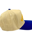 Cream Two Tone Yellow Blue "Scary Good" Dad Cap
