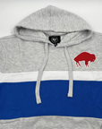 '47 Brand Buffalo Bills Retro Logo Gray & Blue Hoodie