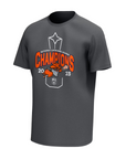 Buffalo Bandits Charcoal Official Locker Room 2023 NLL Cup Champions T-Shirt