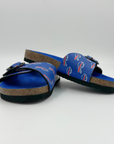 Women's Buffalo Bills Royal Cork Buckle Slide
