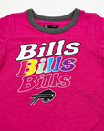 Girls New Era Buffalo Bills Repeat With Primary Logo Pink Shirt