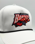 Buffalo Bandits White With Black Rope Hat
