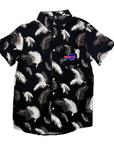 Buffalo Bills "Nightwave" Black Floral Button Up