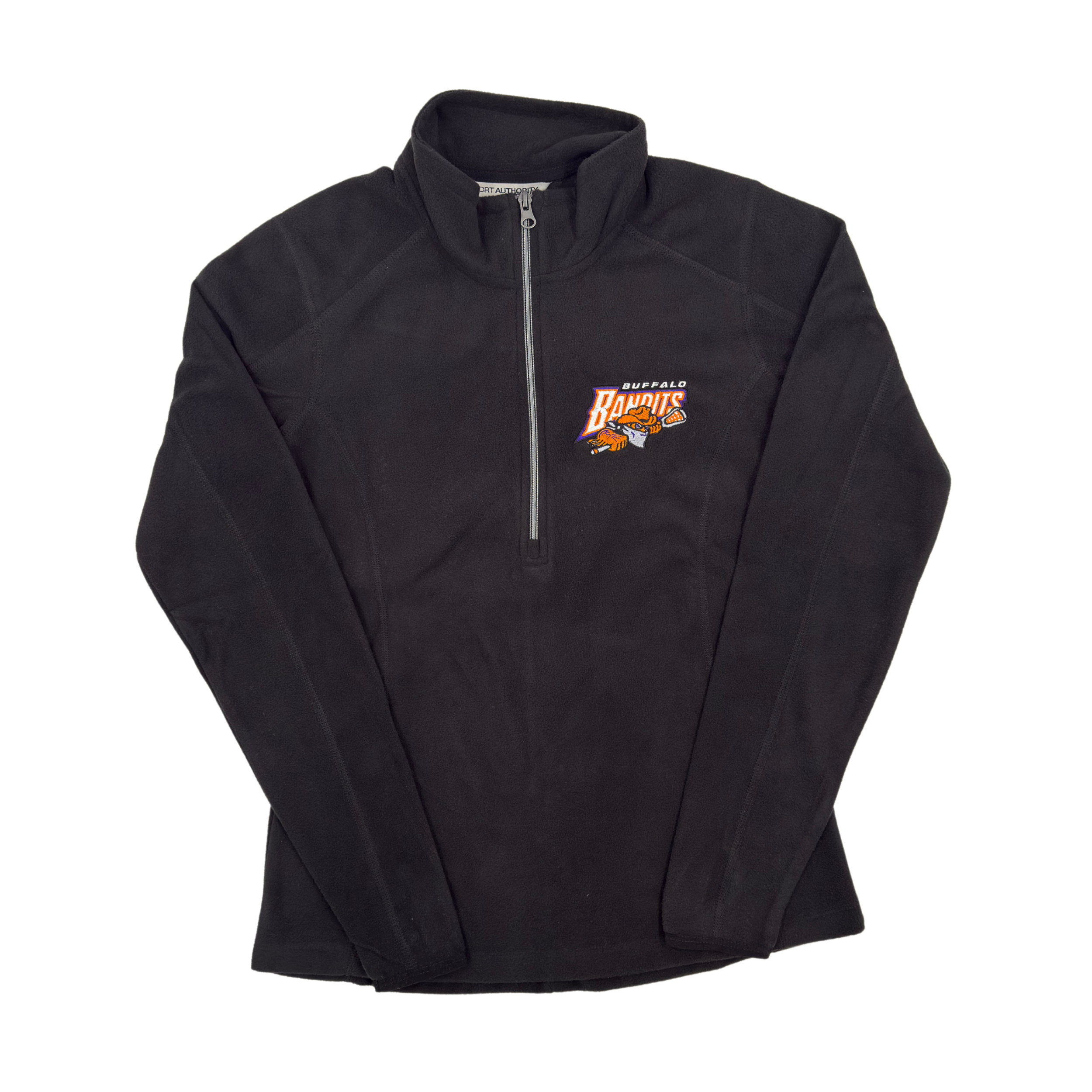 Women's Buffalo Bandits Microfleece Black Half Zip | The BFLO Store