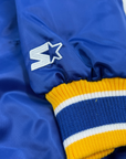 Buffalo Sabres Royal Satin Varsity Snap Up Starter Jacket