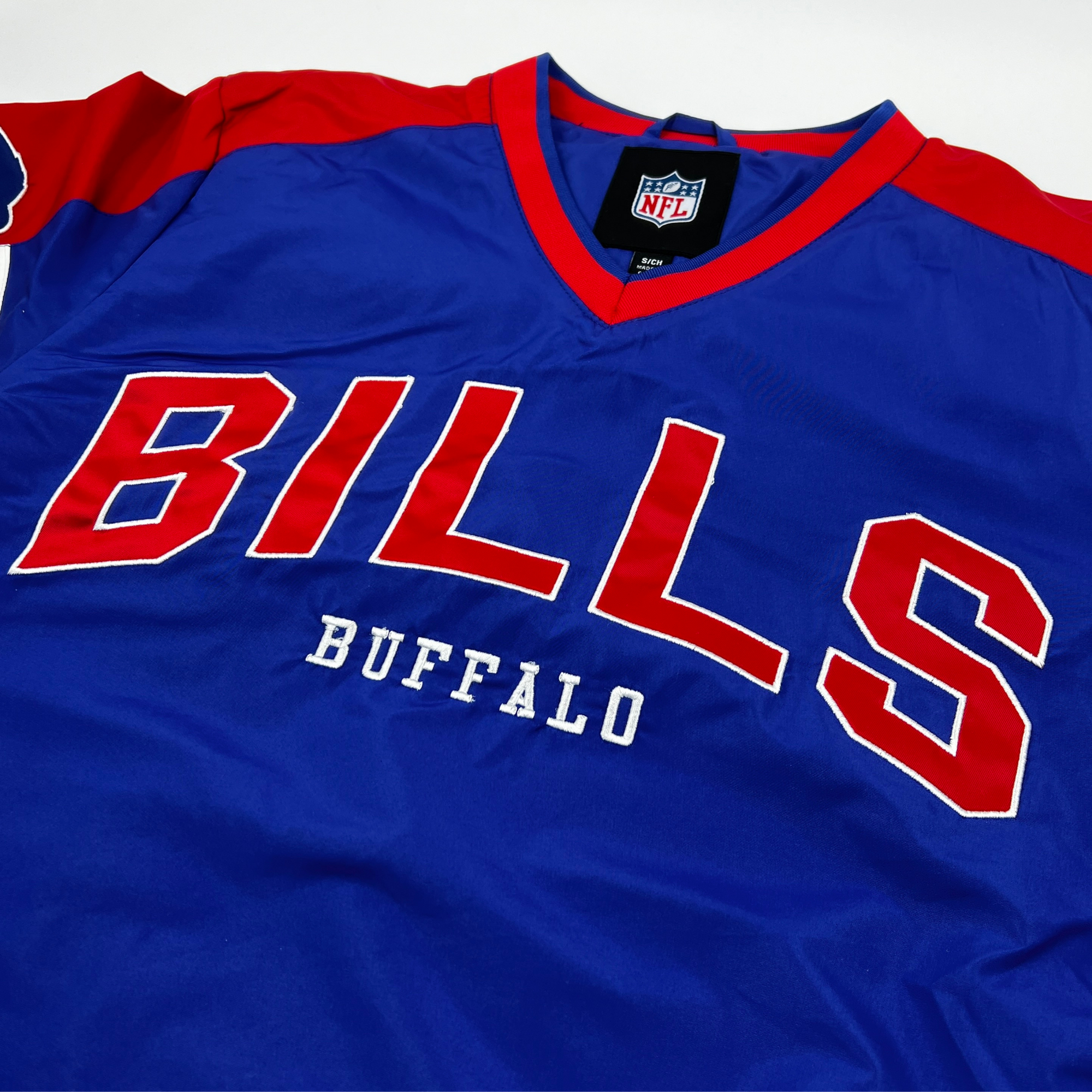 Buffalo Bills Royal, Red, &amp; White V-Neck Pullover