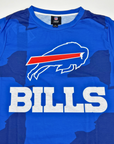 Buffalo Bills Big Logo and NYS Royal Rash Guard Short Sleeve Shirt