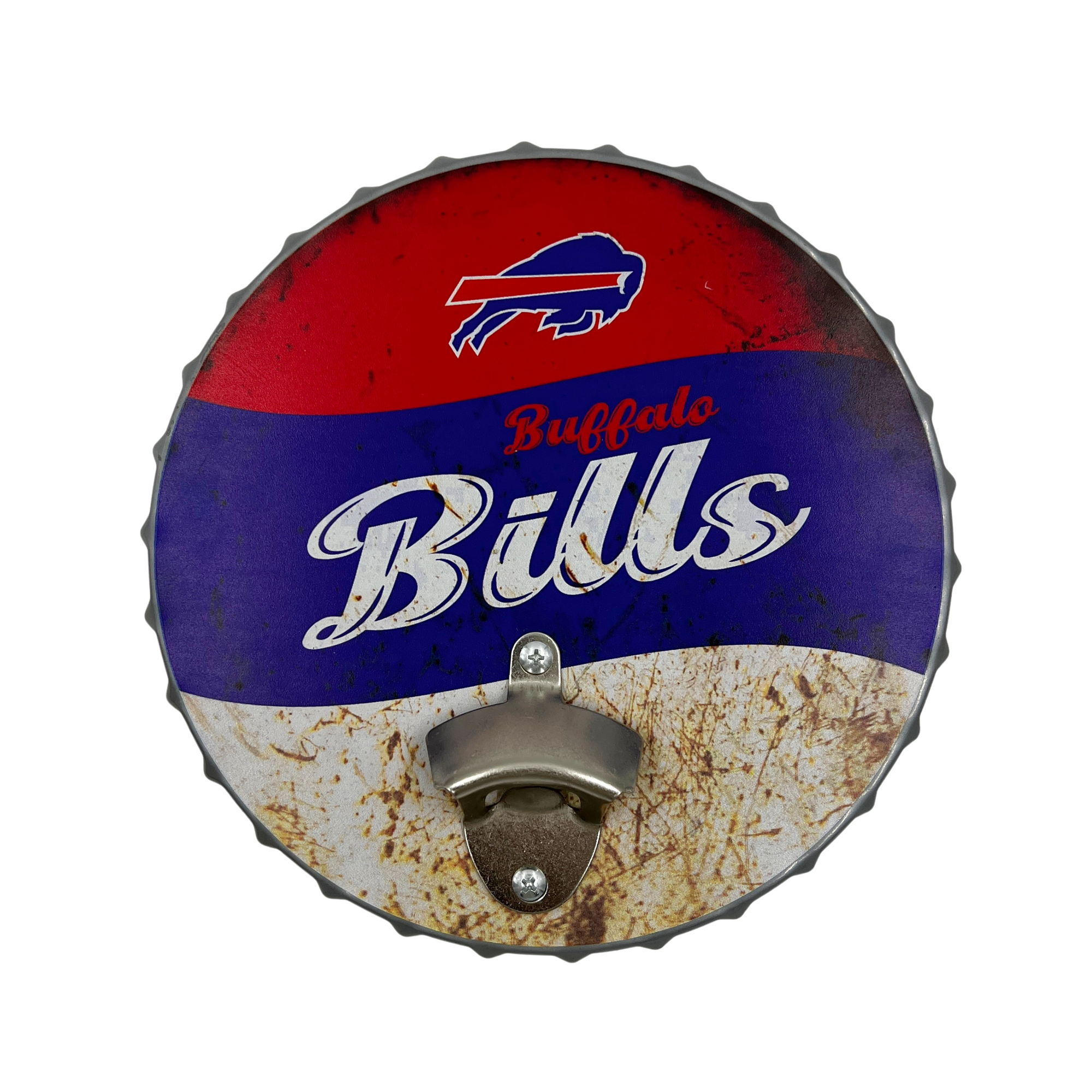 Buffalo Bills Metal Bottle Cap Opener Sign