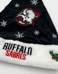 Buffalo Sabres Black & Red Holiday Santa Hat