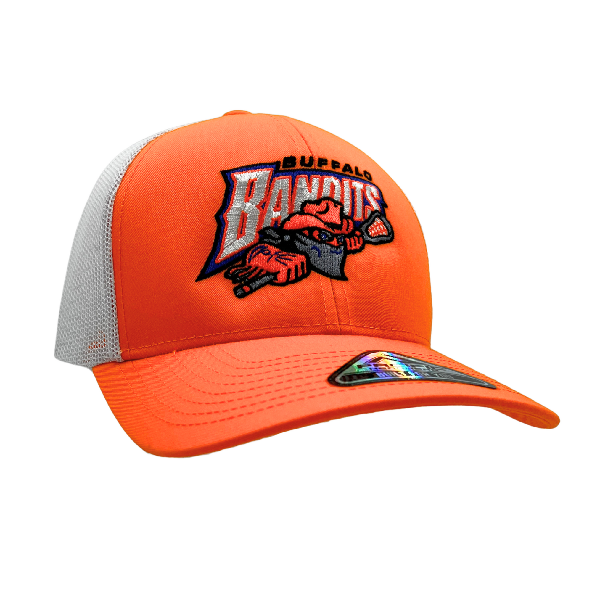 Buffalo Bandits Orange and white adjustable Trucker Hat