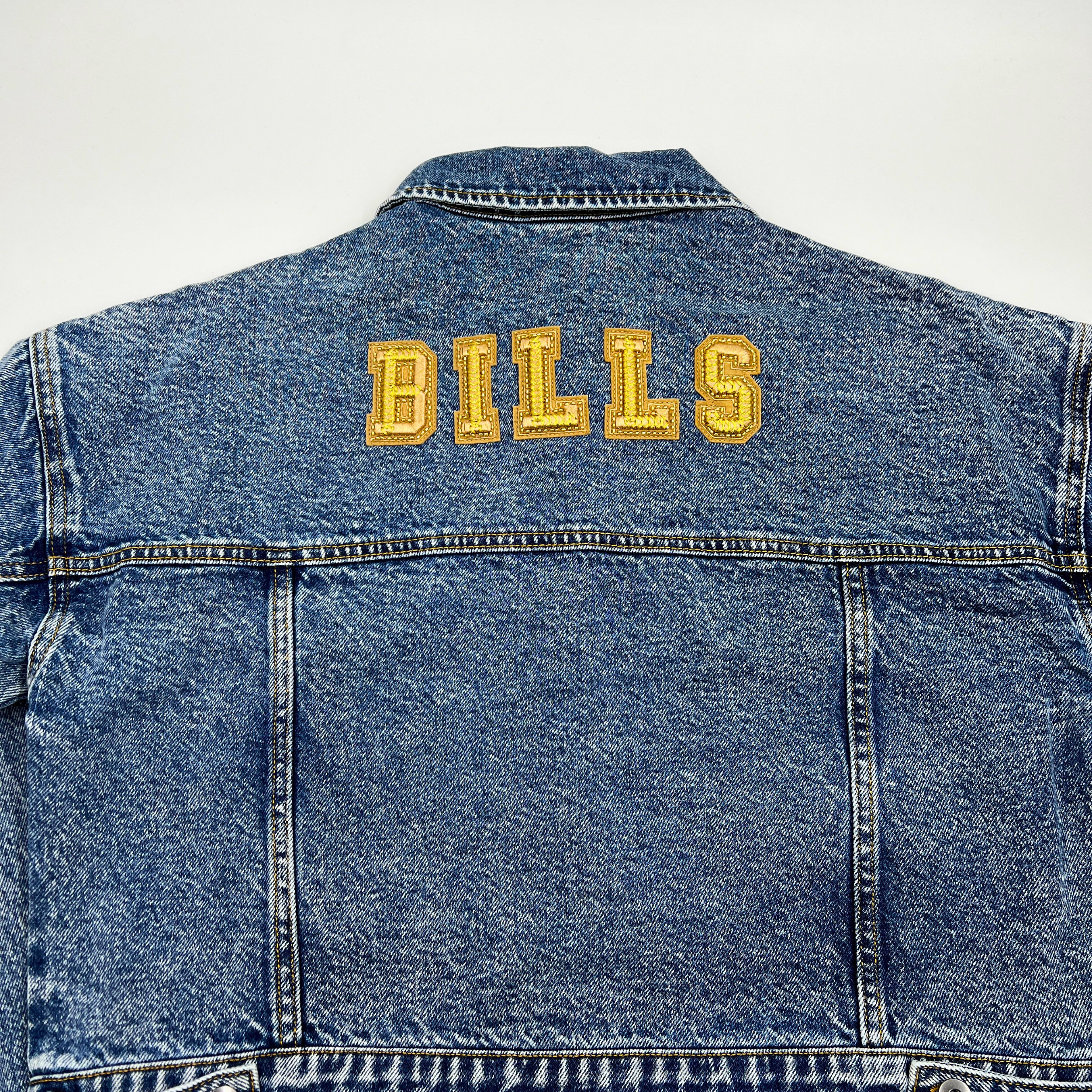 Handmade Buffalo sale Bills jean jacket