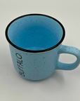 Pastel Blue Sparkled With Buffalo Wordmark Camper Mug