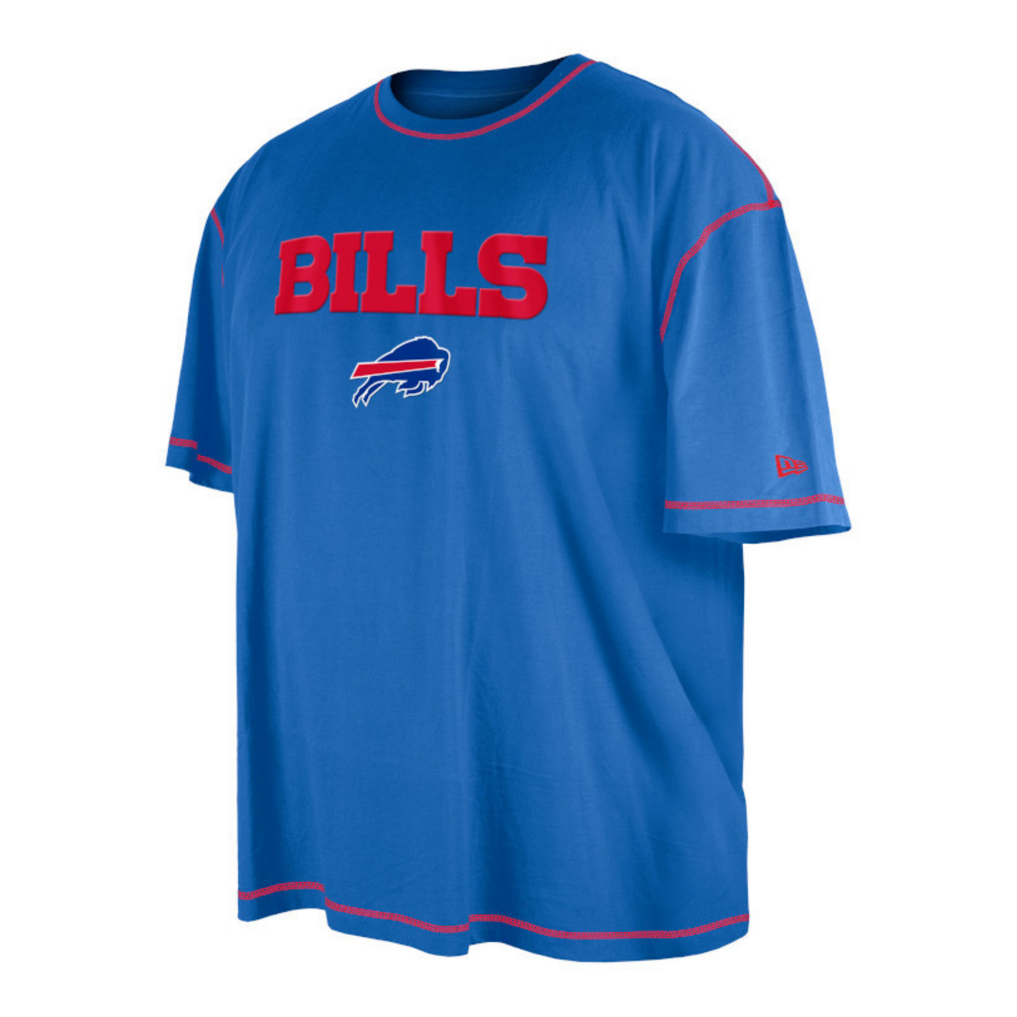 Men&#39;s Big New Era Bills 2023 Sideline Royal Blue Short Sleeve Shirt