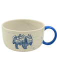 Blue Stoneware Skyline Soup Mug