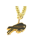 Buffalo Bills Charging Logo Gold Chain