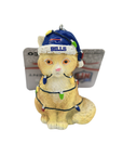 Buffalo Bills Golden Shaded Cat Wrapped In Lights Holiday Ornament