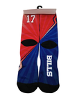 Buffalo Bills Josh Allen 17 Record Breaker For Bare Feet Men's Socks