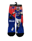 Buffalo Bills Josh Allen 17 Record Breaker For Bare Feet Men's Socks