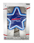 Buffalo Bills Light Up Neon Star Tree Topper