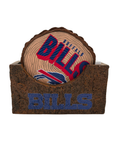 Buffalo Bills Log 4 Pack Coasters Set