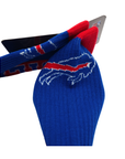 Buffalo Bills Primary Logo Blue & Red Color Blocking For Bare Feet Men's Socks