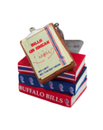 Buffalo Bills QB Sneak Clipboard & Book Stack Holiday Ornament