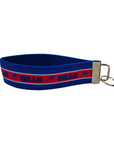 Buffalo Bills Striped Woven Wristlet Keychain