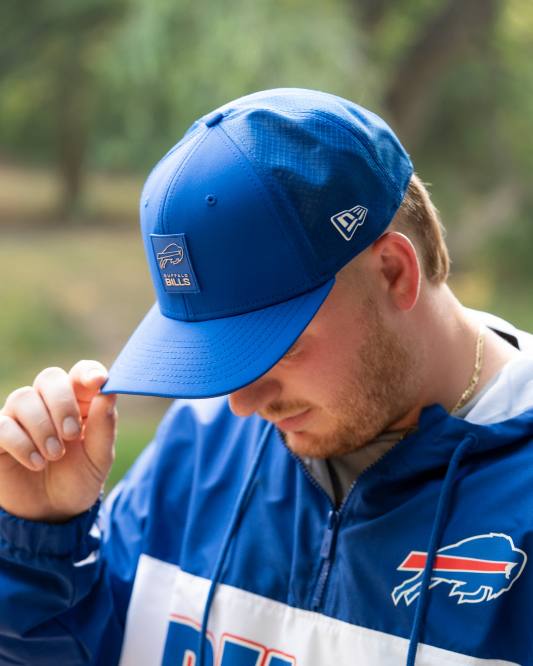 New Era 9SEVENTY Buffalo Bills 2025 Sideline Hot Weather Royal Adjustable  Cap