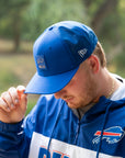 New Era 9SEVENTY Buffalo Bills 2025 Sideline Hot Weather Royal Adjustable Cap