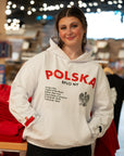 Polska BFLO NY White Oversized Hoodie