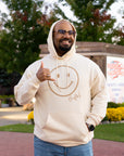 Buffalo Smiley Face Cream Hoodie