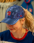 Women's New Era 9FORTY Buffalo Bisons Royal Sequin Hat