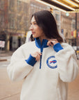 Buffalo Bills x Tommy Hilfiger White Sherpa Quarter Zip