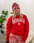 Red "Buffalo" with Polish White Eagle Crewneck