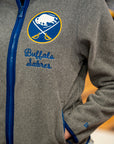 Women's New Era Buffalo Sabres Gray Full Zip Jacket