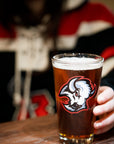 Buffalo Sabres Red & Black Goat Head Pint Glass