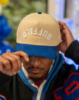 Cream White Two Tone "Buffalo" Hat