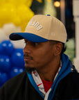 Cream White Two Tone "Buffalo" Hat