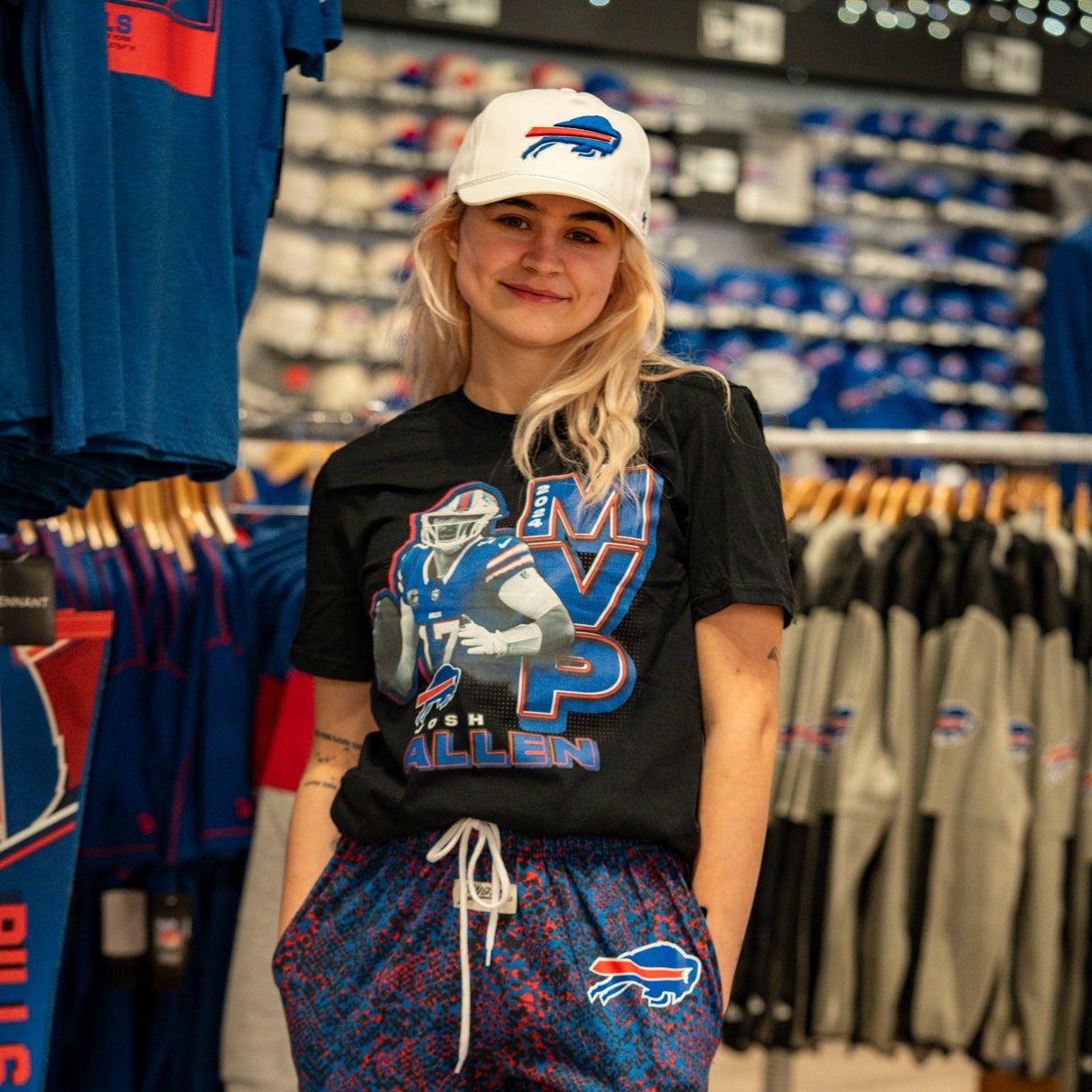Zubaz Buffalo Bills NFL Unisex Z88 Post Pant