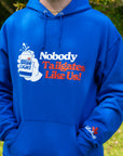 BFLO x Labatt Nobody Tailgates Like US! Blue Hoodie