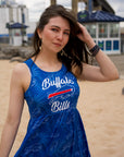 Final Sale - Women's Buffalo Bills Tonal Floral Sun Dress