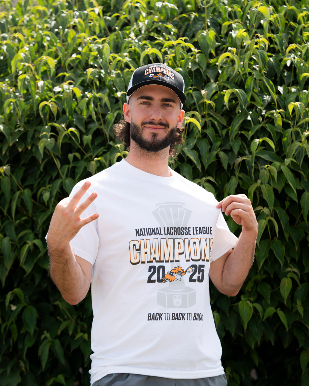 Buffalo Bandits 2025 NLL Champions Official White T-Shirt | The