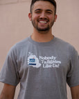 Labatt Nobody Tailgates Like Us! Oxford Gray T-Shirt