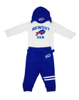 Infant Gerber Buffalo Bills 3-Piece Blue & White Outfit