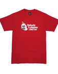 Labatt Nobody Tailgates Like Us! Deep Red T-Shirt