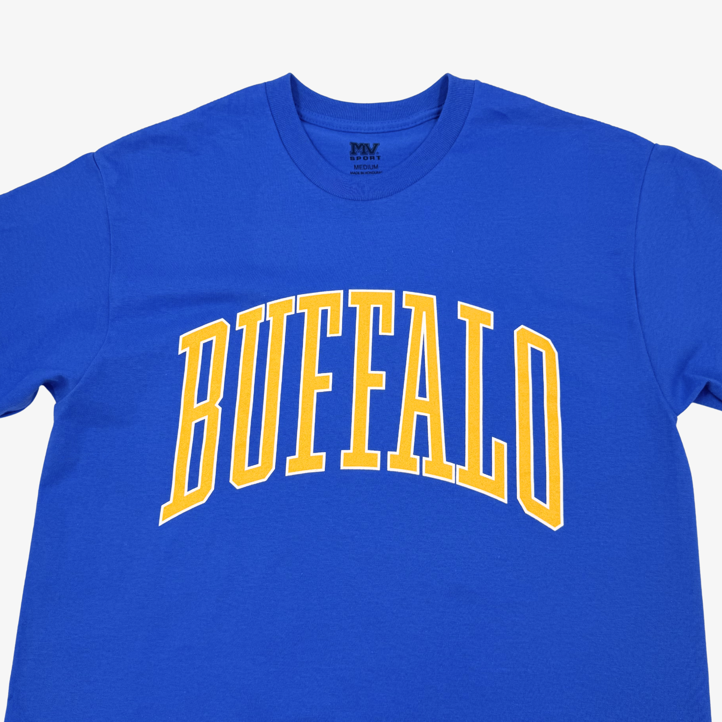rare BUFFALO BOBS 変形 t-shirt Buffalo Gold Wordmark Royal T-Shirt | The BFLO Store